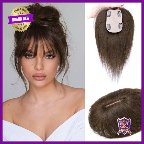 Human Hair Topper 3.2x4.5 Silk Base for Thinning Hair main image 6